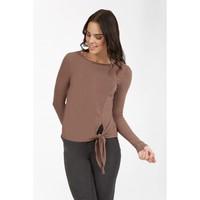 KNOT SIDE LONG SLEEVE TOP