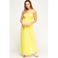 knot bandeau maxi basic dress