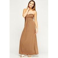 knot bandeau maxi basic dress