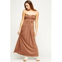 Knot Bandeau Maxi Basic Dress