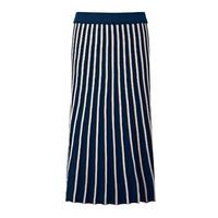 Knitted Skirt (Navy/White/Gold Stripe / LR)