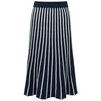 Knitted Skirt (Navy Stripe / LR)