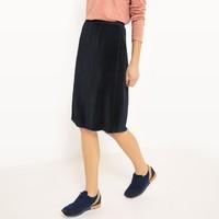 Knee-Length Pleated Skirt