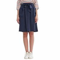 Knee-Length Belted Skirt