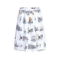 Knee-Length Printed Skirt