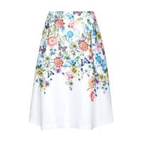 Knee-Length Floral Printed Skirt