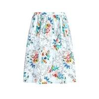 Knee-Length Floral Printed Skirt