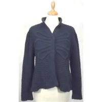 Knitted - Size: M - Blue - Cardigan