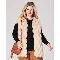 Knitted Faux Fur Gilet