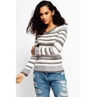 Knitted Striped Sweater