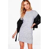 Knitted Jumper Dress - grey