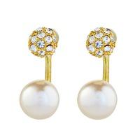 Knight & Day Pearl Gold Grazia Earringss