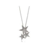 knight and day rhodium and crystal necklace