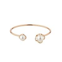 Knight And Day Rose Gold Cream Pearl Bracelet
