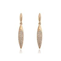Knight And Day Rose Gold And Crystal Rose Gold Drop Earrings