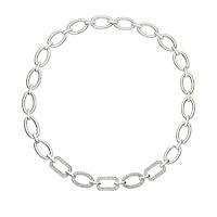 Knight & Day Rhodium Link Necklace