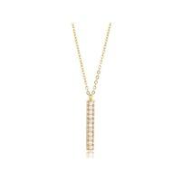 Knight And Day Rose Gold Micro Pave Necklace