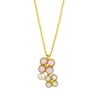 Knight & Day Rose Water Opal & Faux Pearl Pendant