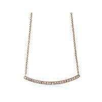 Knight And Day Rose Gold And Crystal Necklace