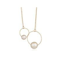 Knight And Day Rose Gold And Cream Pearl Necklace