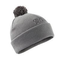 Knitted Bobble Golf Hat II - Grey