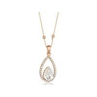 Knight And Day Rose Gold Crystal Necklace