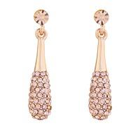 Knight And Day Rhodium And Cream Pearl Earrings In Rose Gold