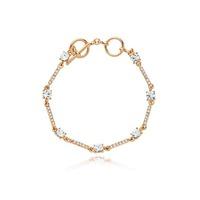 Knight And Day Rose Gold Crystal Bracelet