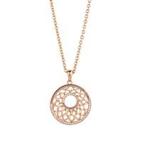 knight day rose gold filigree pendant