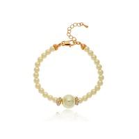 Knight And Day Rose Gold And Cream Pearl With Crystal Bracelet