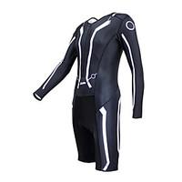 Kooplus Tri Suit Women\'s Men\'s Unisex Long Sleeve Bike Coveralls Clothing Suits Quick Dry Moisture Permeability Wearable Breathable