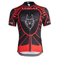 Kooplus Cycling Jersey Men\'s Short Sleeve Bike Jersey Tops Quick Dry Breathable Polyester Stripe Spring Summer Cycling/Bike