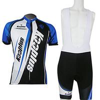 kooplus cycling jersey with bib shorts mens unisex short sleeve bike b ...
