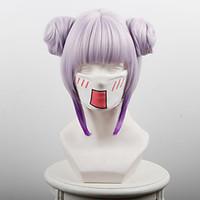 Kobayashi\'s Dragon Maid Kang Na Cam Purple Ombre Buns Anime Cosplay Wigs Wholesale