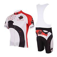 kooplus cycling jersey with bib shorts mens short sleeve bike bib shor ...