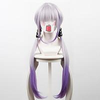 Kobayashi\'s Dragon Maid Kang Na Cam Purple Ombre Double Horse Anime Cosplay Wigs