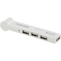 konig usb 20 hub 4 port rotable white cmp usb2hub26