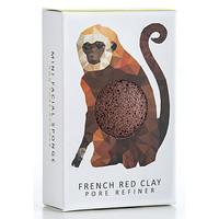 Konjac Mini Rainforest Pore Refiner French Red Clay - Monkey