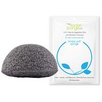 Konjac Facial Puff Sponge with Bamboo Charcoal - for oily & acne pr...