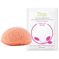 Konjac Facial Puff Sponge with French Pink Clay - for tired devital...