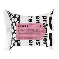 Korres Pomegranate Cleansing Wipes (pack of 25)
