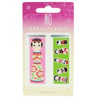 Kokeshi Doll Magnet Bookmarks