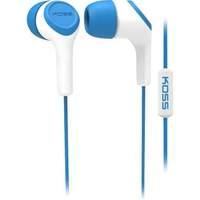 Koss - Keb15ib In-ear Headset With Mic Blue
