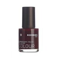 korres makeup 10ml nail colour dark red 59