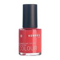 korres nail polish care myrrh oligoelements nail colour 45 coral 10ml