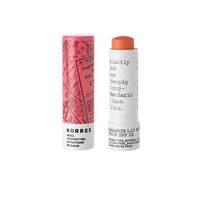 korres makeup mandarin lipbutter stick spf15 peach