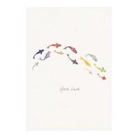 koi carp good luck card