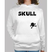 kooltime skull hooded woman