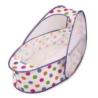 koo di pop up baby travel bassinette polka multi