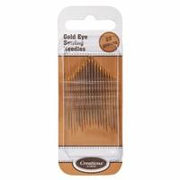 korbond gold eye sewing needles 20pcs 406751